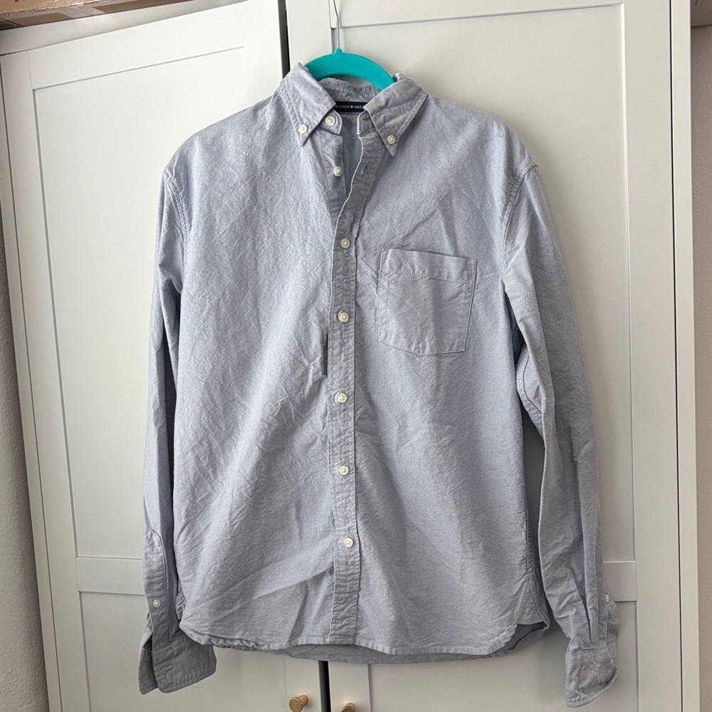 Brandy Melville Pale Blue Button-Down Shirt